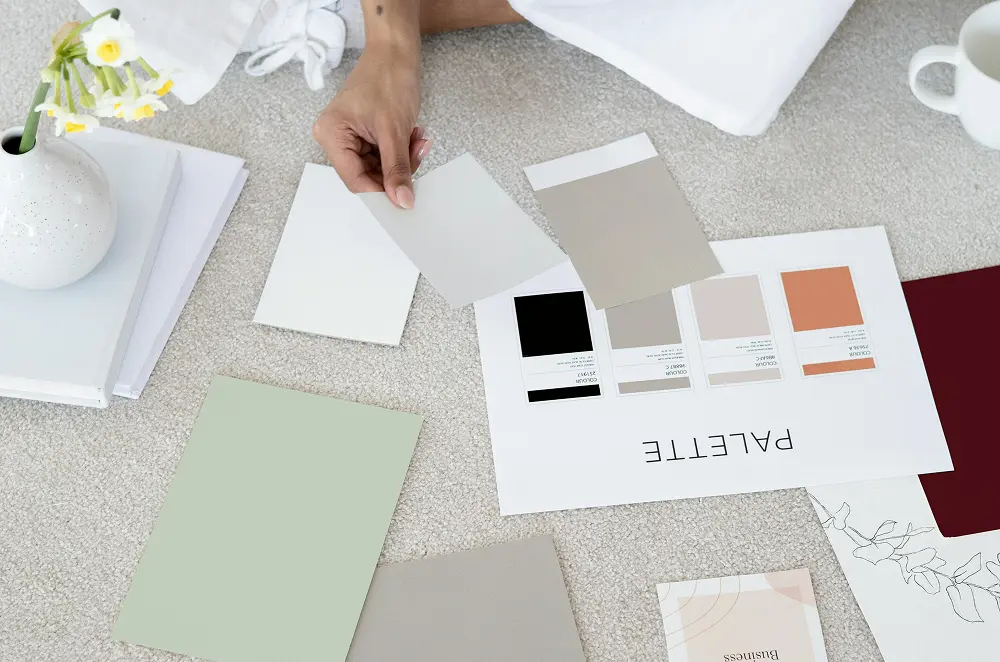 Branding image with color palette